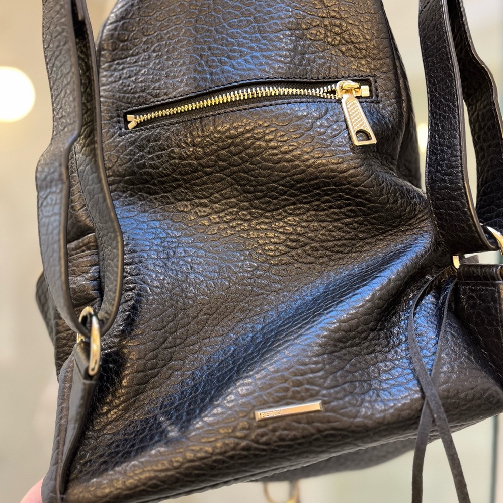 NWOT Rebecca Minkoff Black Julian Backpack with Gold Hardware - Picture 5 of 11